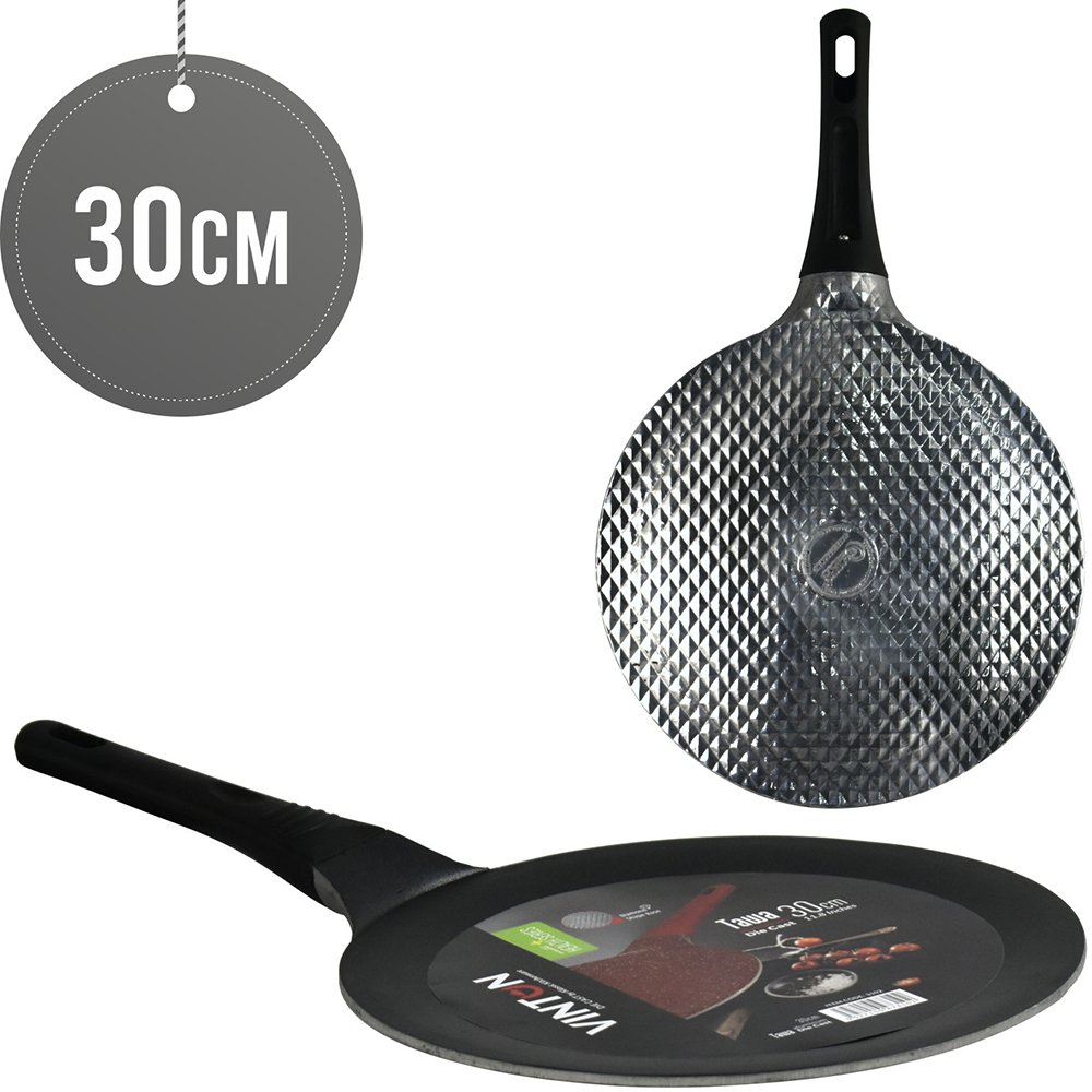 Vinton DieCast Tawa Crepe Pan Non Stick 30cm
