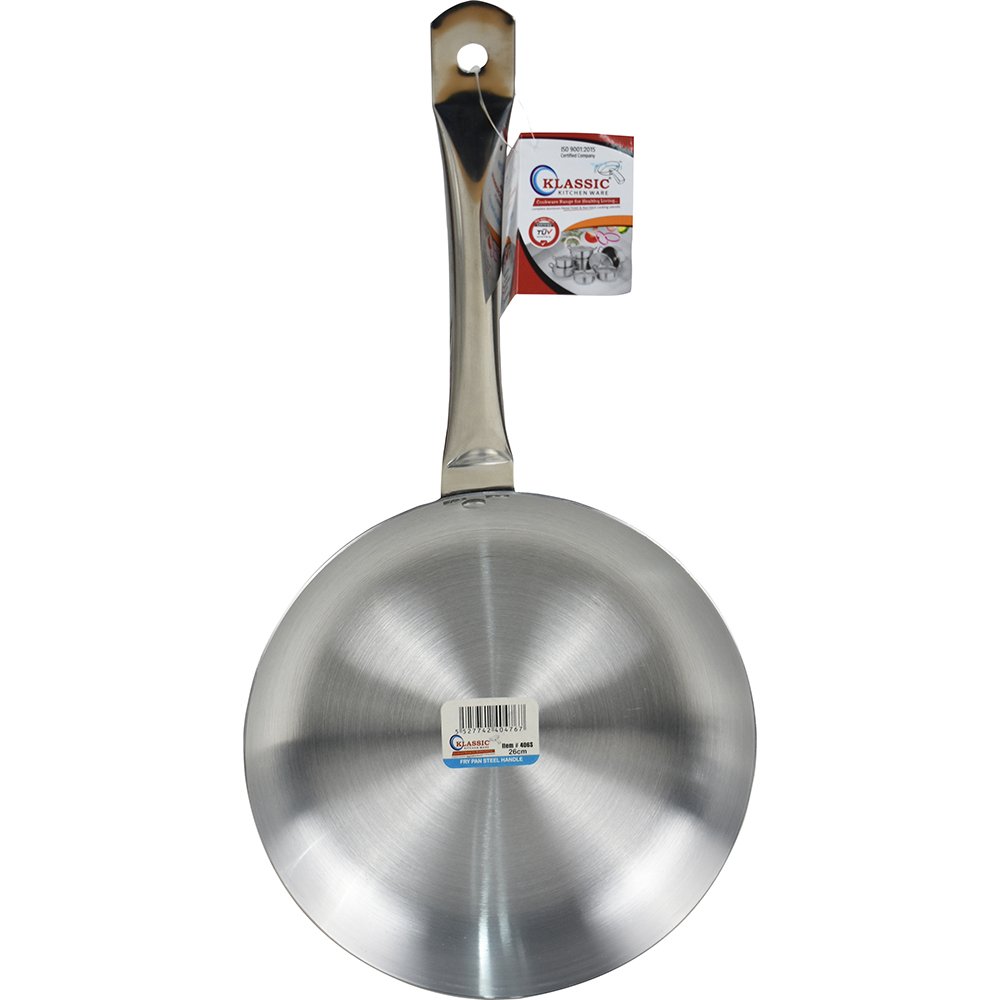 Klassic Aluminium Frying Pan With Stainless Steel Handle 26cm