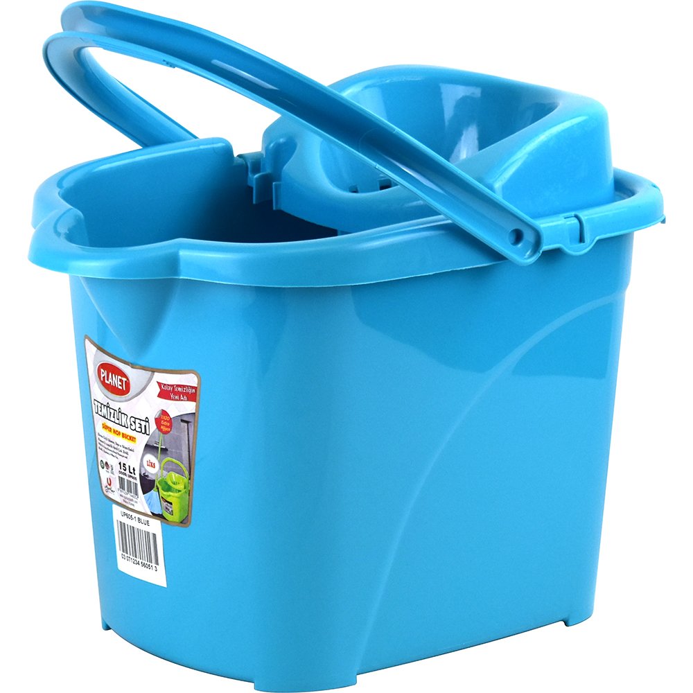 Luxury Mop Bucket 15L With Wheels Cyan